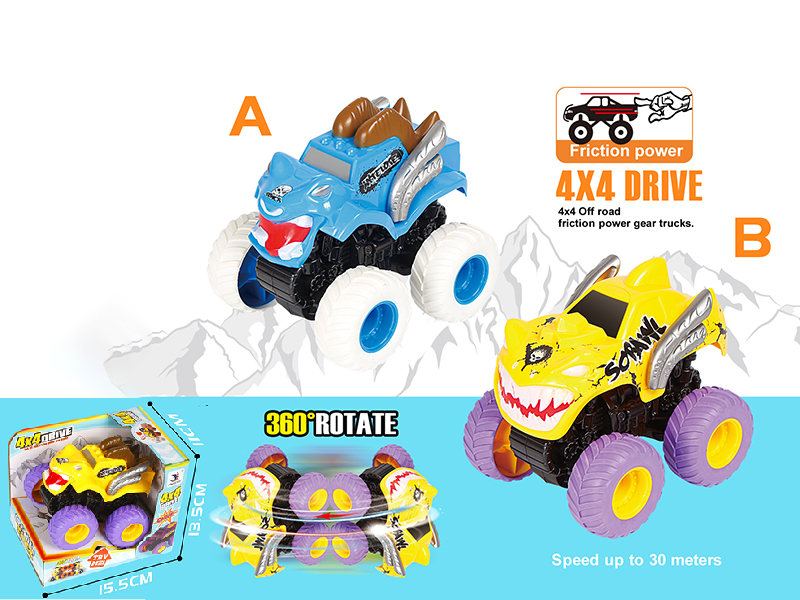 4WD Friction Monster Truck
