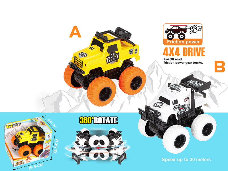 4WD Friction Stunt Off-Road Vehicle