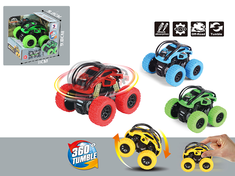 4WD Friction Stunt Cartoon Car