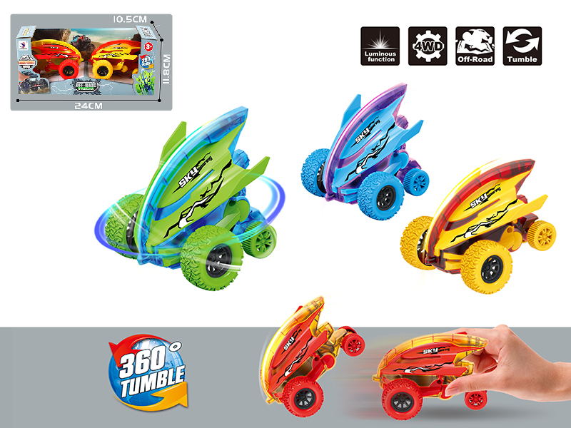 Friction Stunt Cars 2pcs