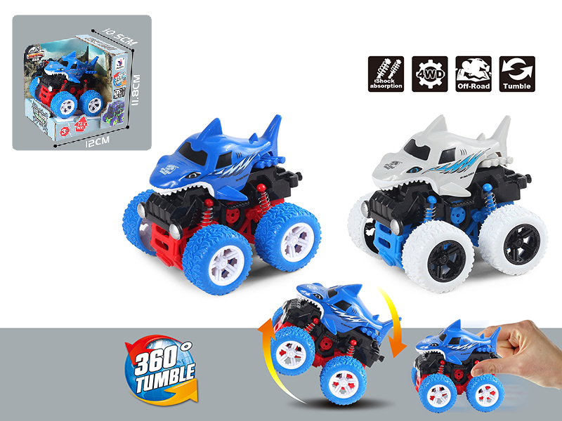 4WD Friction Stunt Shark Car