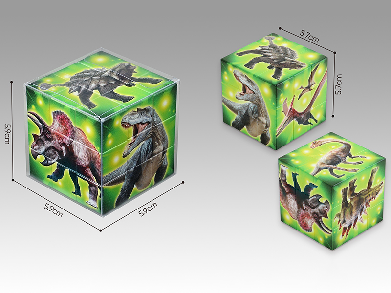 3x3x3 Rubik's Cube(Dinosaur Theme)