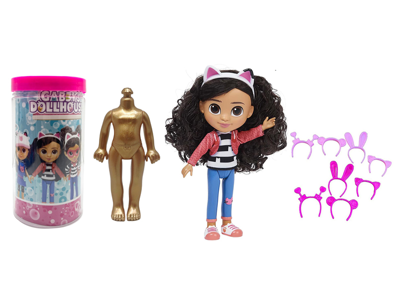 6.5 Inch Solid Doll House With Headphones