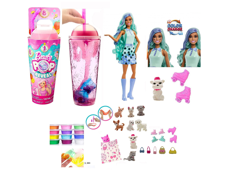 11.5-Inch Solid Beverage Cup Doll With Slime Crystal Mud