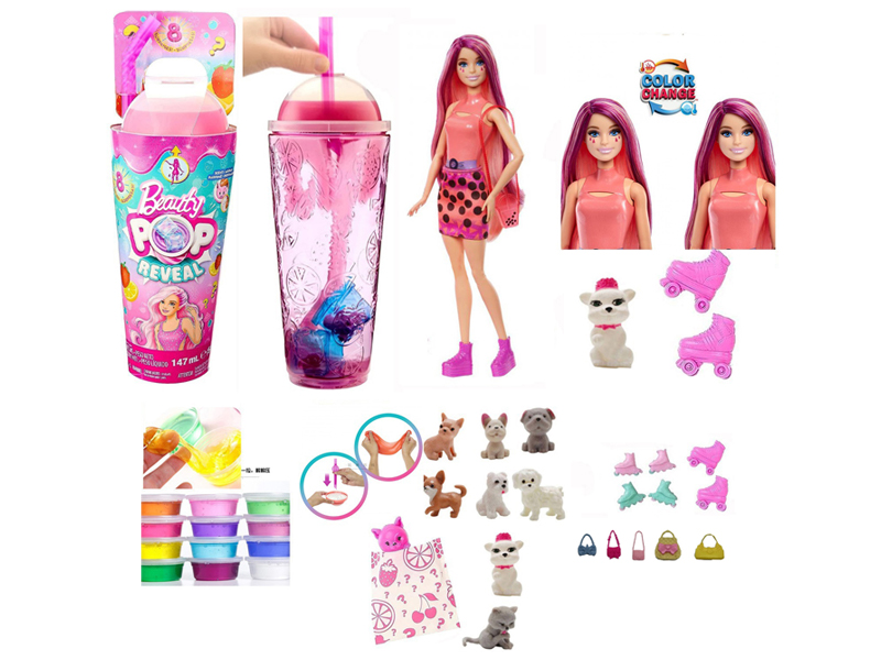 11.5-Inch Solid Beverage Cup Doll With Slime Crystal Mud
