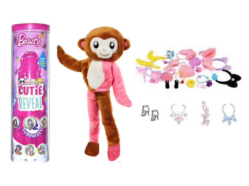 11.5-Inch 12 Joint Solid Rainbow Monkey Doll