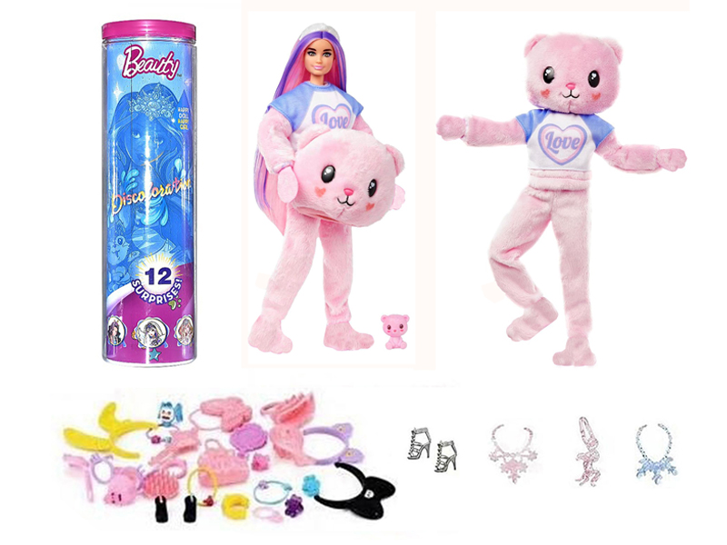 11.5-Inch 12 Joint Solid Body Teddy Bear Doll