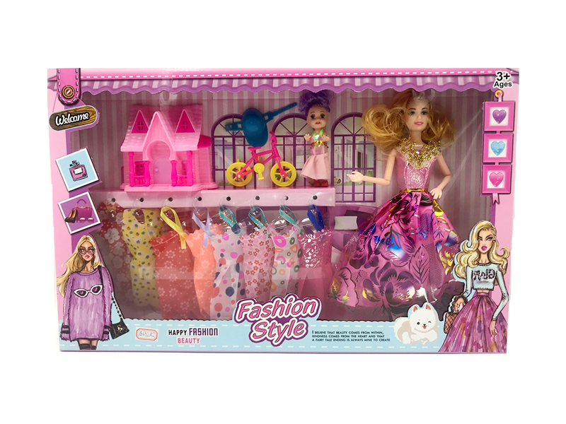 11.5-Inch Solid Body 9-Joint Wedding Dress Doll Series