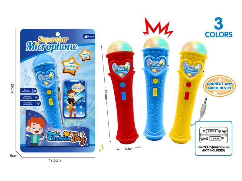 Loudspeaker Boy Microphone With Light