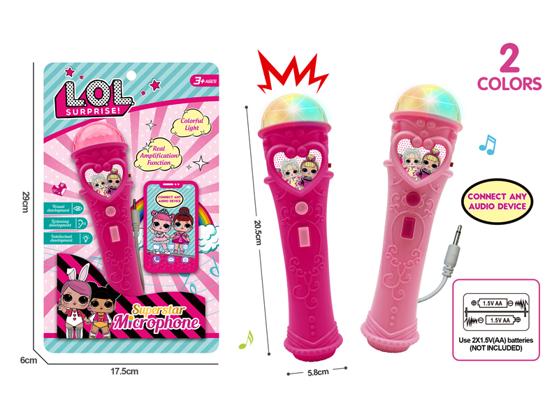 Loudspeaker LOL Surprise Doll Microphone With Light