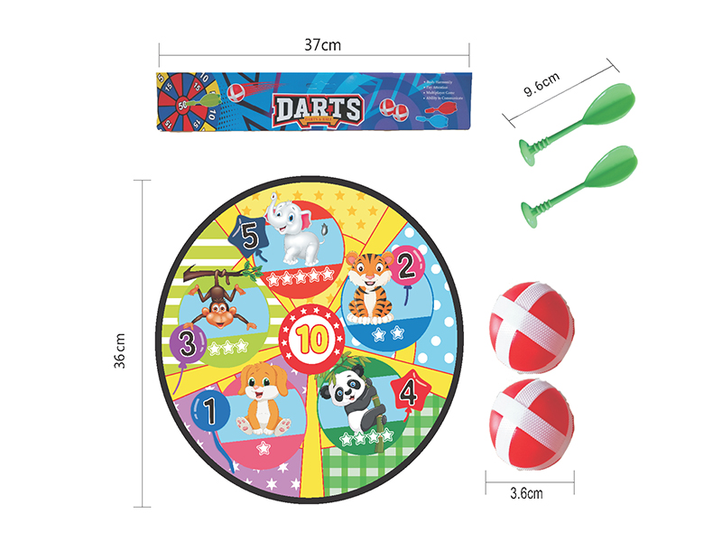 36cm Velcro Dartboard(2 Darts, 2 Sticky Balls)