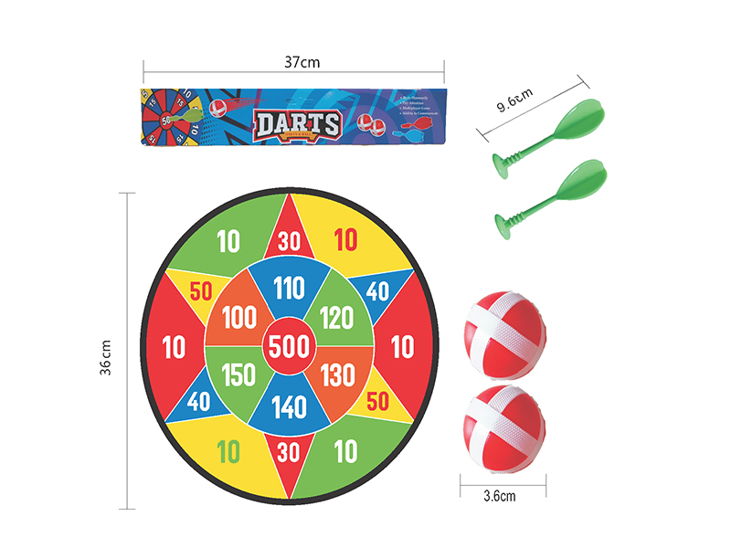 36cm Velcro Dartboard(2 Darts, 2 Sticky Balls)