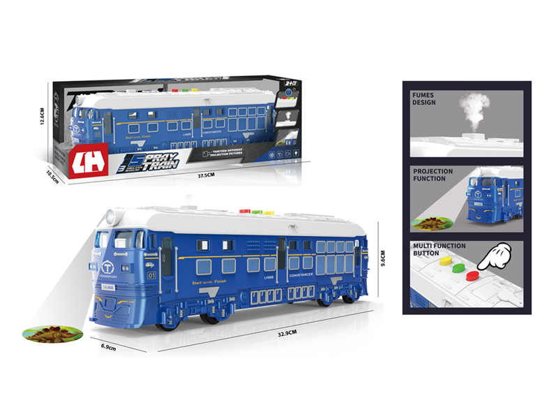 Friction Spray Projection Train With Sound And Light