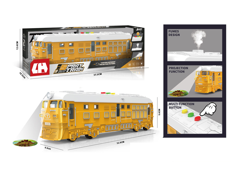 Friction Spray Projection Train With Sound And Light