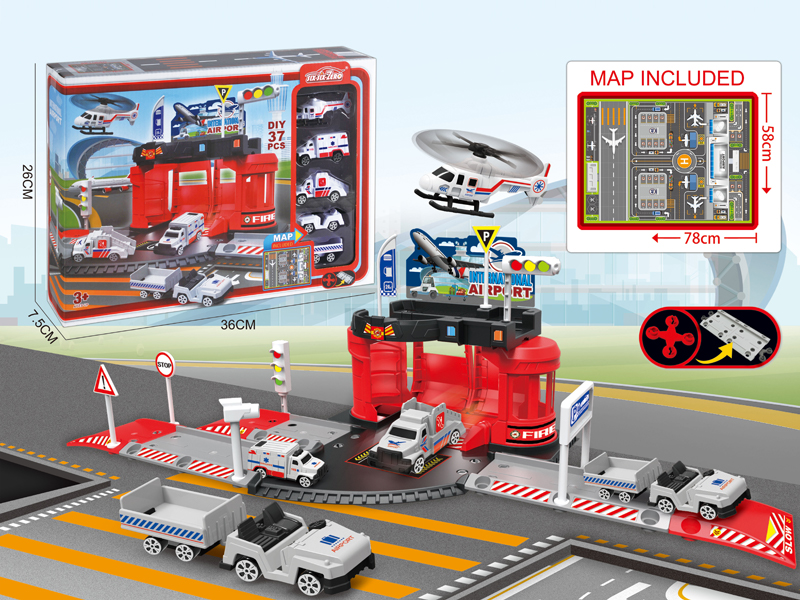Firefighting Airport Track Set