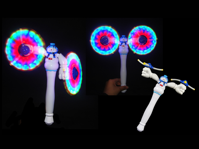 Snowman Windmill Flash Stick With 6 Lights(No Music)