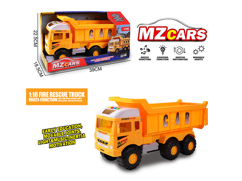 Extra-Large Friction Engineering Vehicle With Light And Music