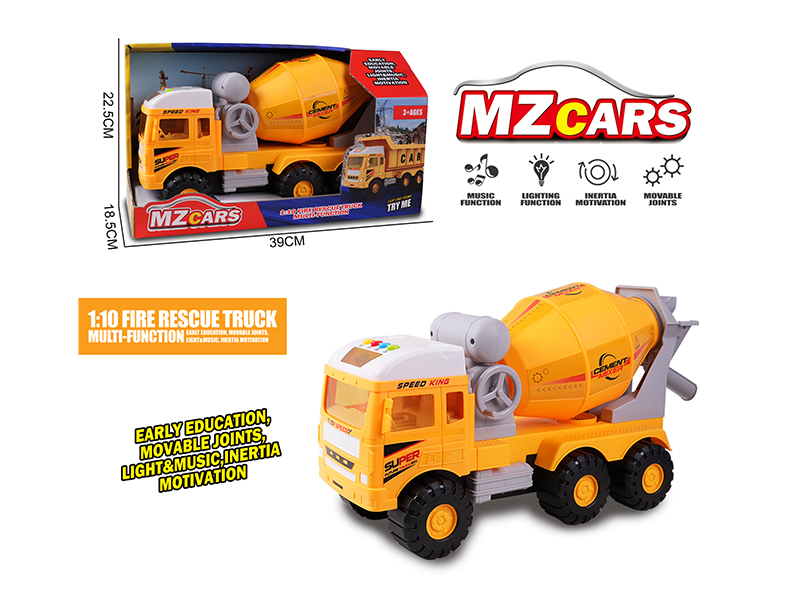 Extra-Large Friction Engineering Vehicle With Light And Music