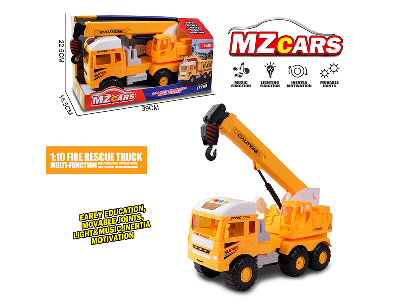 Extra-Large Friction Engineering Vehicle With Light And Music