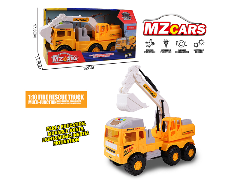 Medium Friction Engineering Vehicle With Light And Music