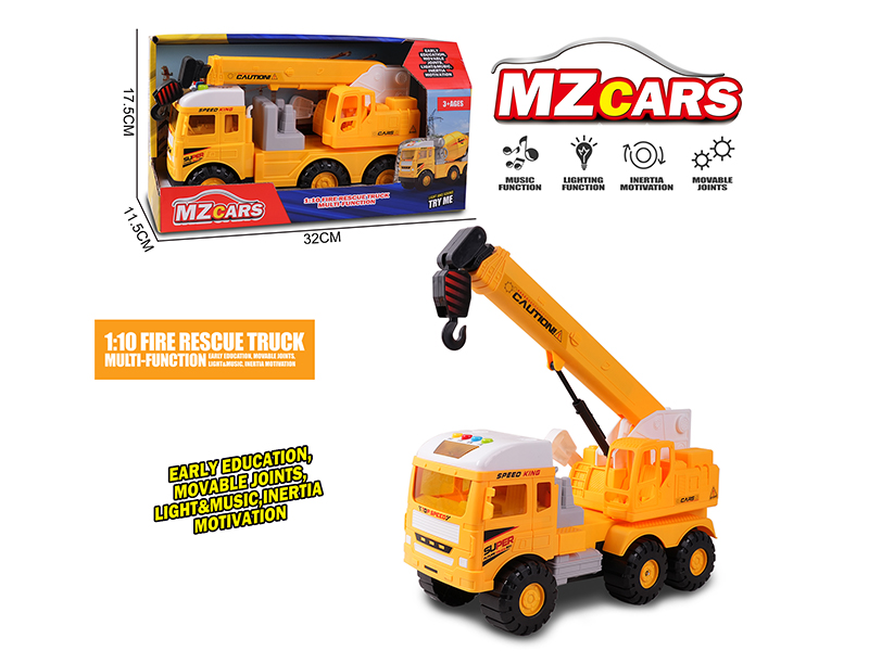 Medium Friction Engineering Vehicle With Light And Music