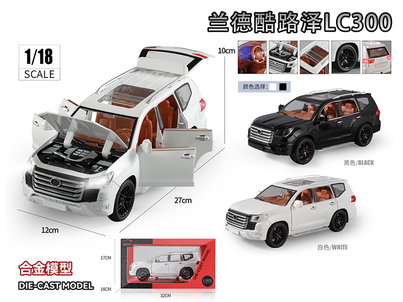 1:18 Land Cruiser Lc300 Alloy Car Model