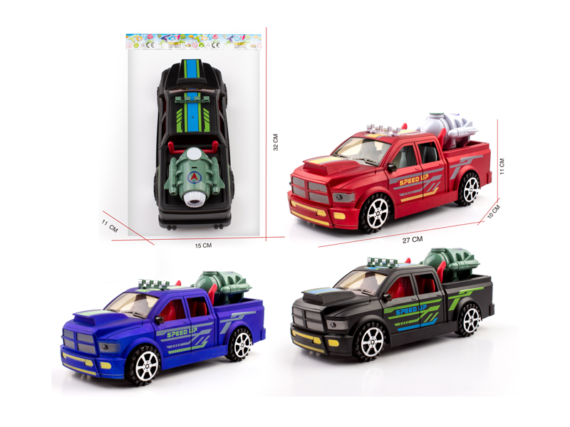 1:16 Dodge Ram Friction Pickup Racing Car