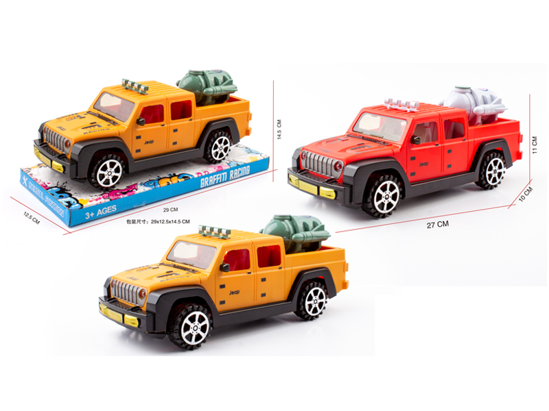 1:16 Wrangler Pickup Truck Friction Racing Car