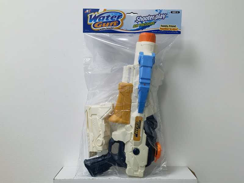 Rotating 2 Spray+Switching 4 Nozzle Water Gun (White)