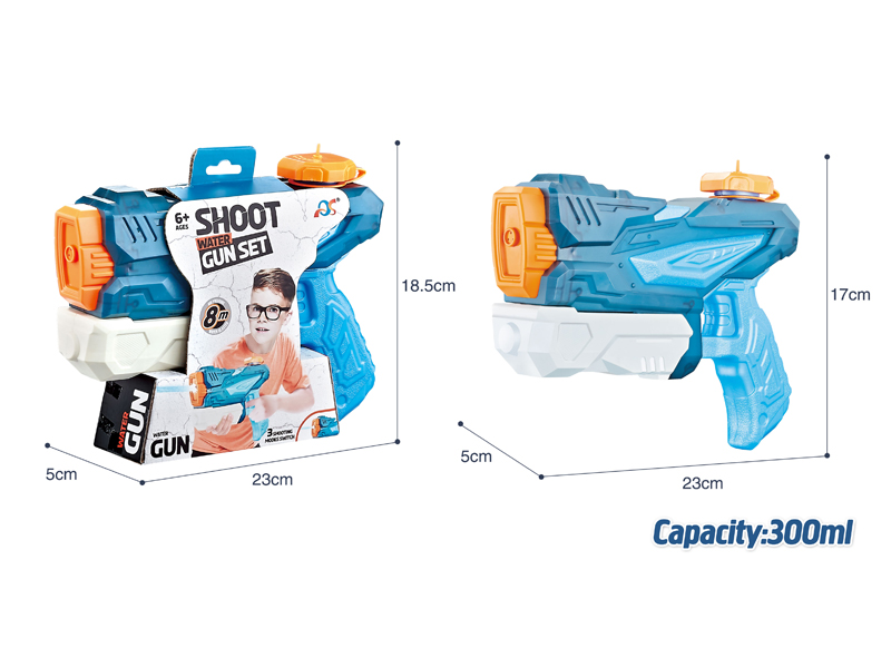 Three Nozzle Pull-Out Space Water Gun