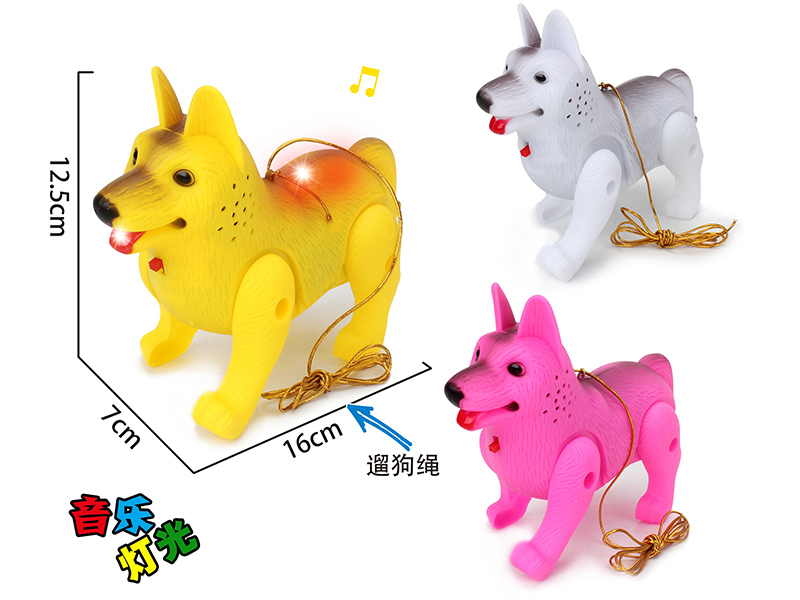 Dog With Music And Lights, Pulling Rope