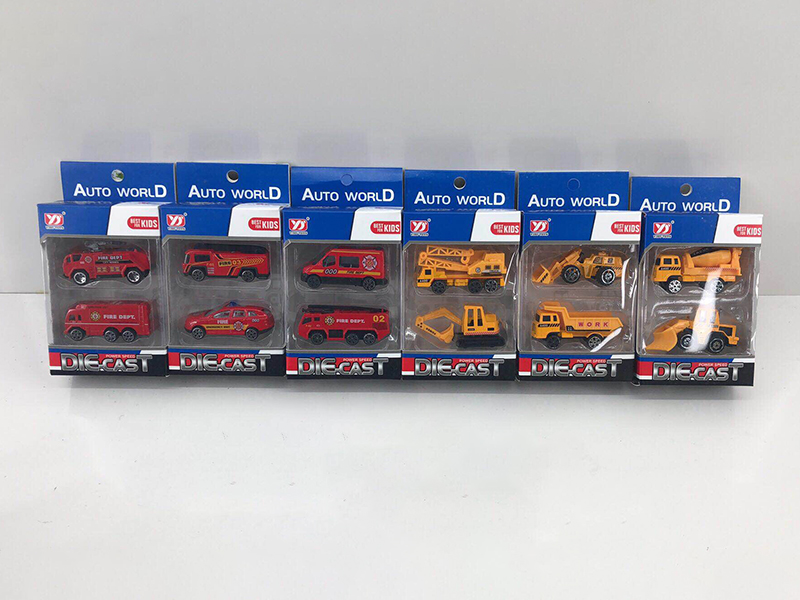 Slide Alloy Cars 2pcs