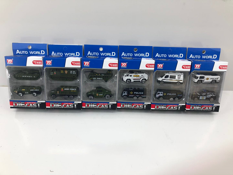 Slide Alloy Cars 2pcs