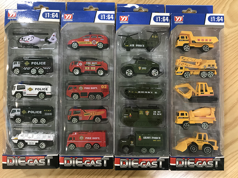 Slide Alloy Cars 5pcs