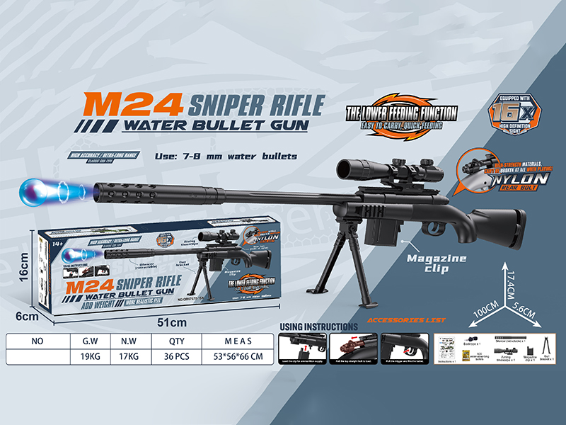 AWM Sniper Rifle Water Bullet Gun
