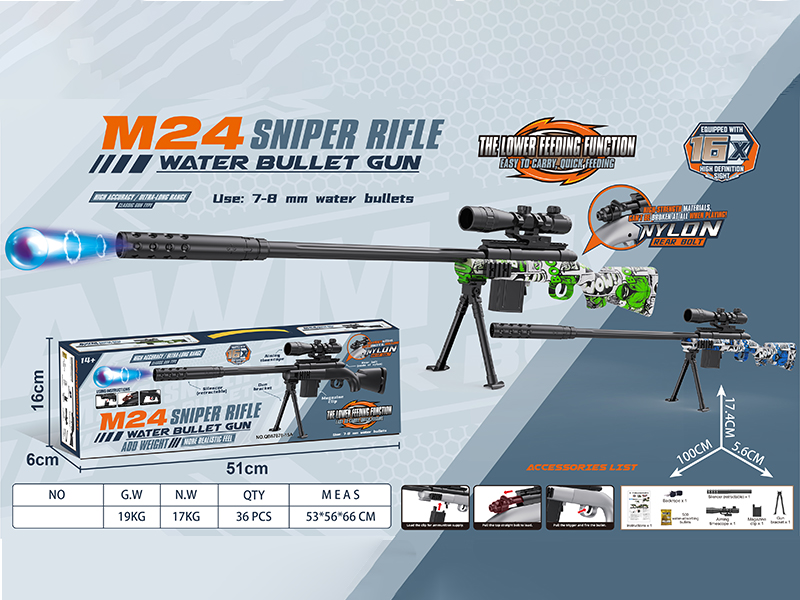 M24 Sniper Rifle Water Bullet Gun