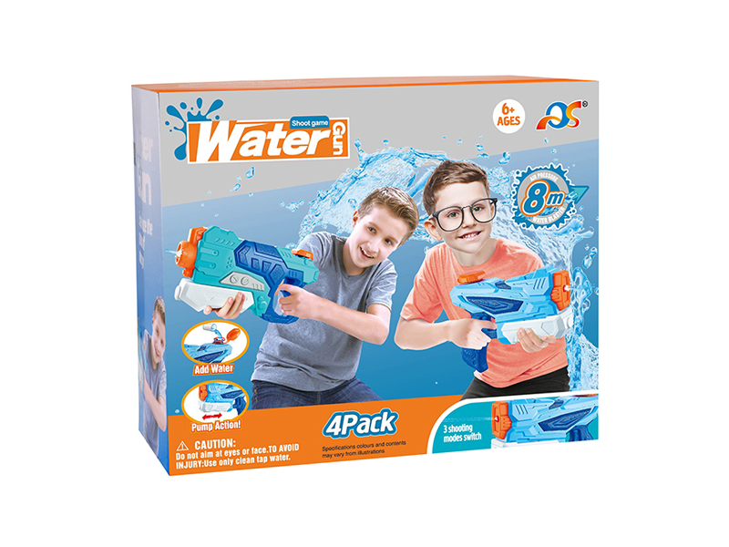 4PCS Pull-Out Space Water Gun