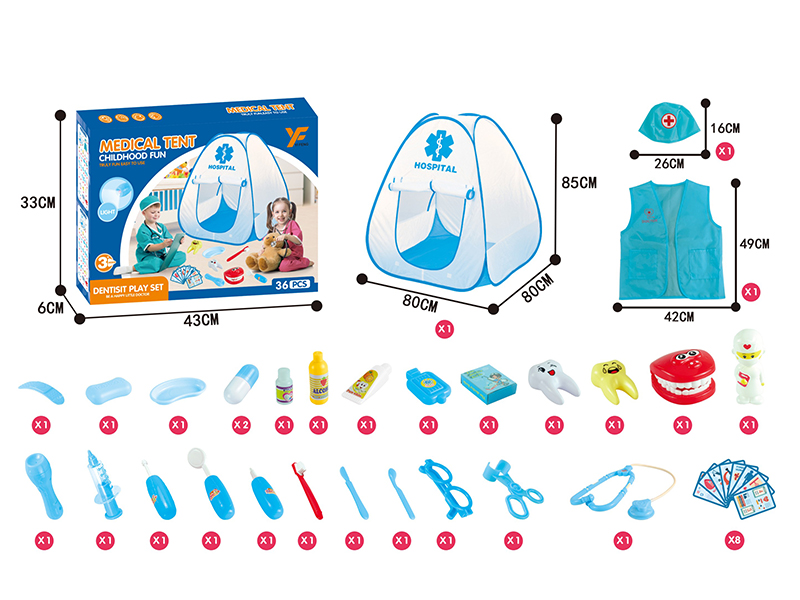 Doctor Play Set(With Tent, Clothes And Hat)