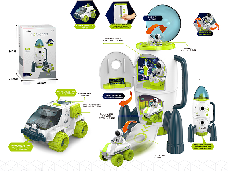 Space Rocket And Space Car Set