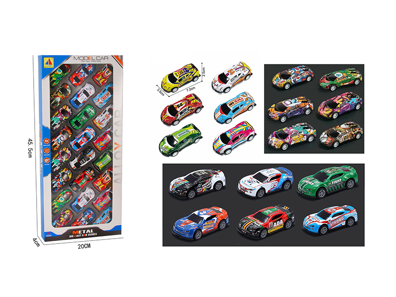 Pull Back Alloy Cars 24pcs