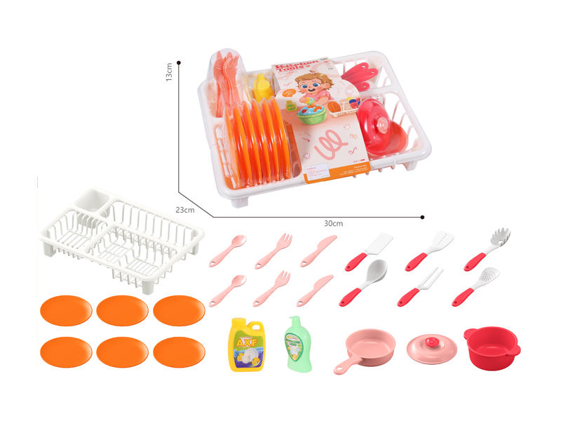 Cutlery Rack Toy Set 24PCS