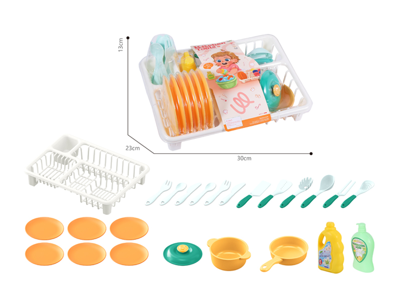 Cutlery Rack Toy Set 24PCS