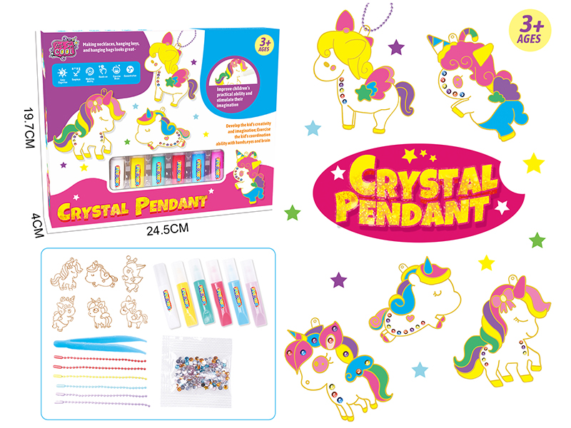 DIY Bake Free Adhesive Painting - Unicorn