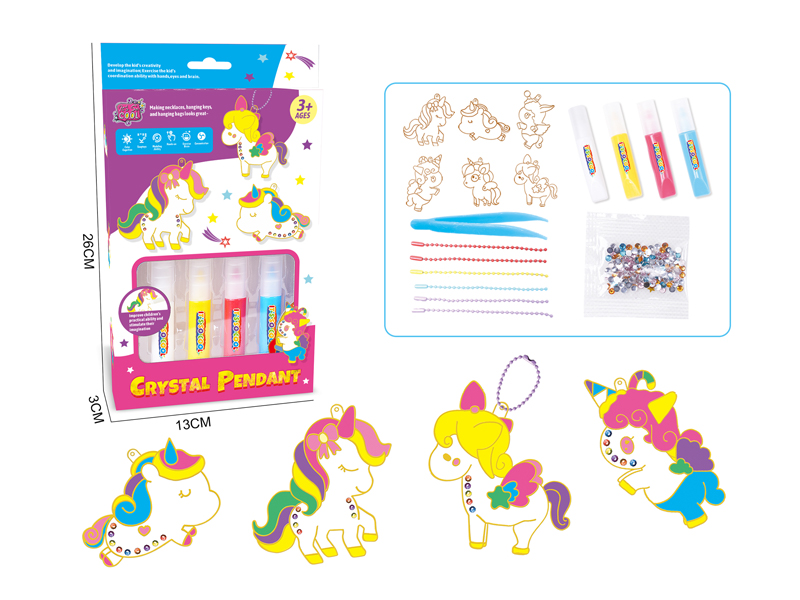 DIY Bake Free Adhesive Painting - Unicorn