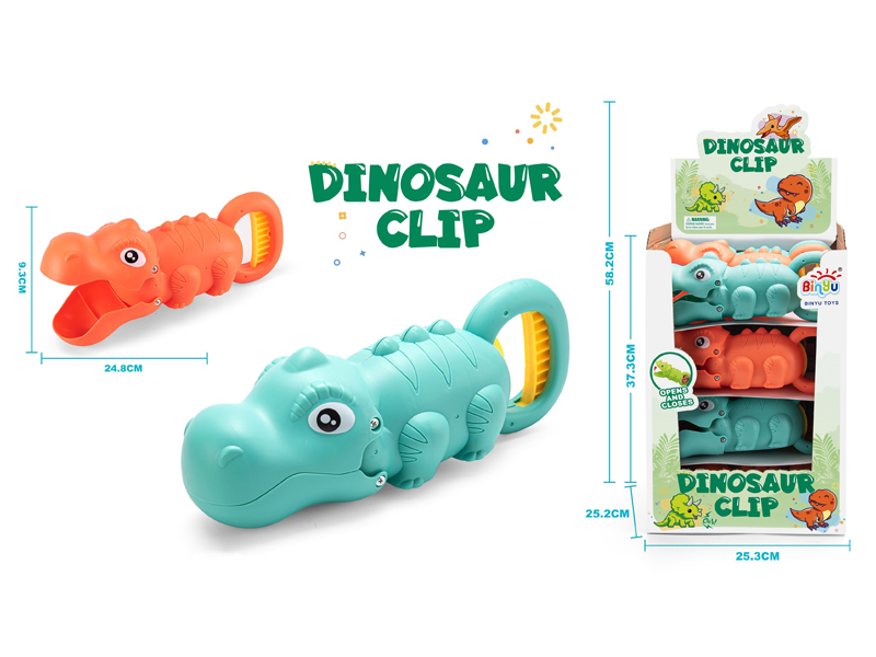 12PCS Tyrannosaurus Rex Clip Toy