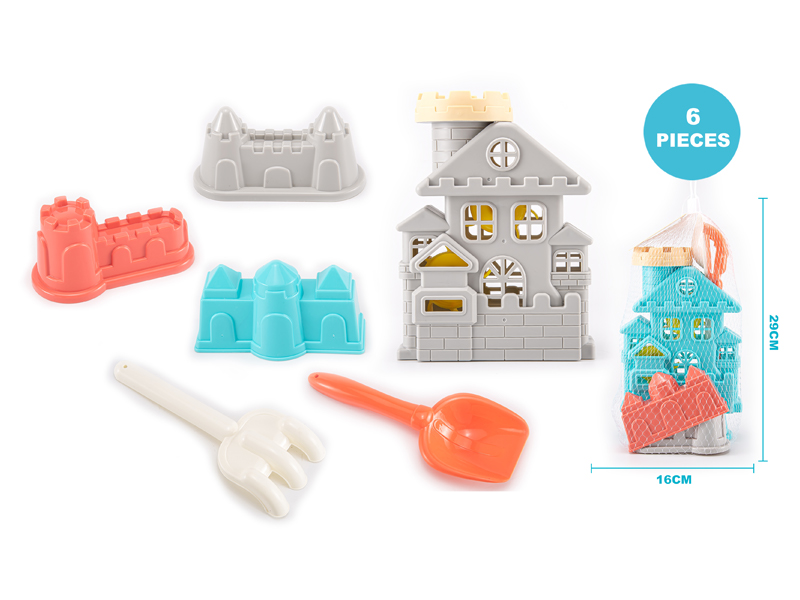Sandglass Playing Water Castle(6PCS)