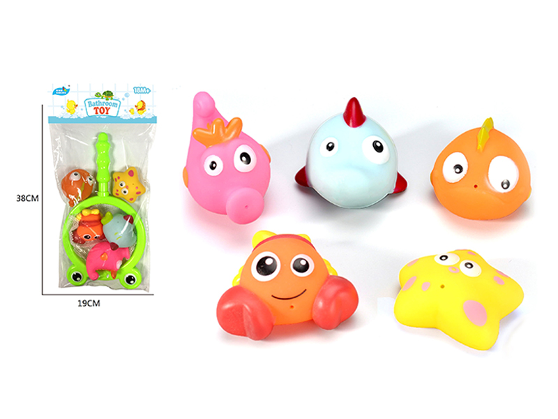 Bathroom Toys (5 Underwater Animals)