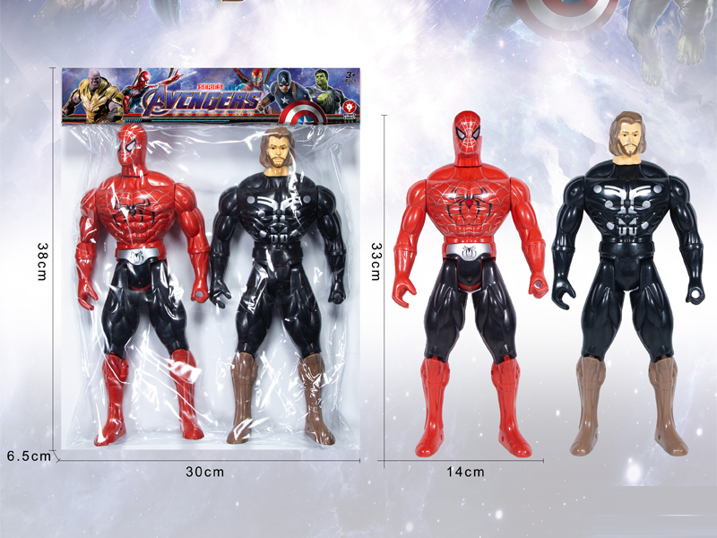 33CM Spider Man+Thor God