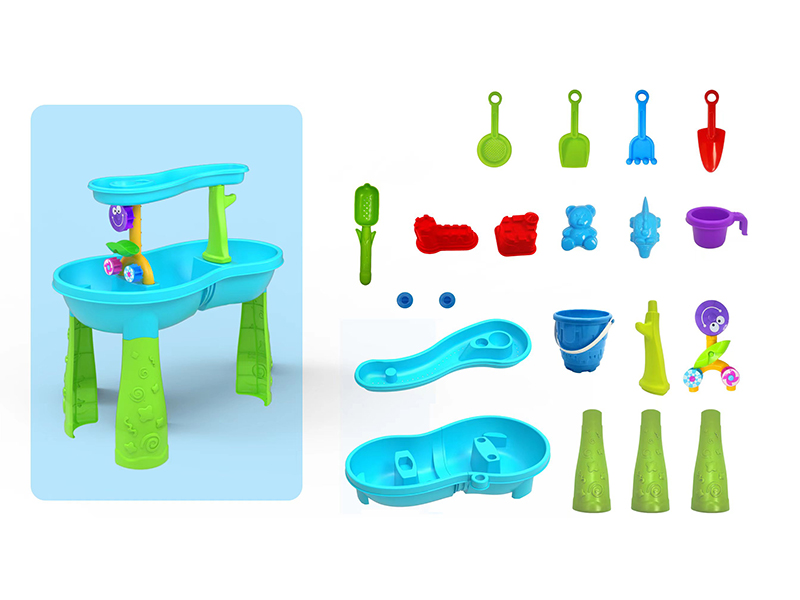 Two Level Waterfall Beach Table Set 14pcs