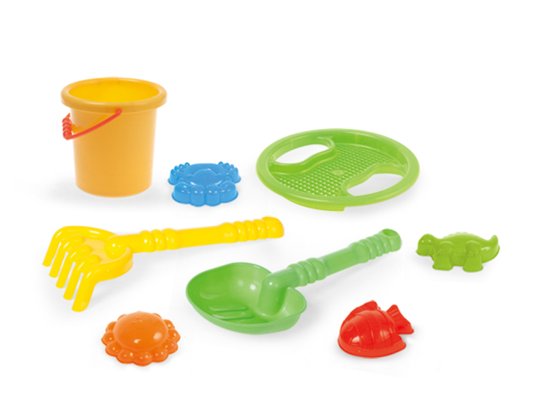 Sand Bucket Animal Sand Mold Set 8pcs